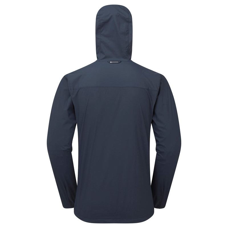 Dark Blue Men's Montane Featherlite Hooded Windproof Jackets | QHV3690ZX