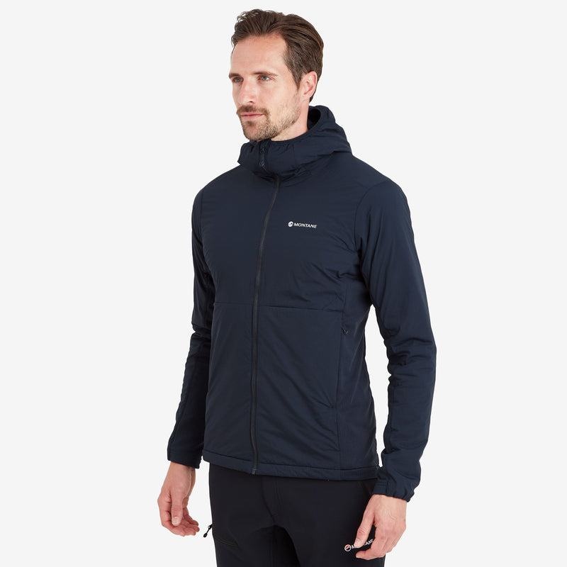 Dark Blue Men's Montane Fireball Lite Hooded Insulated Jackets | SPP31100MV