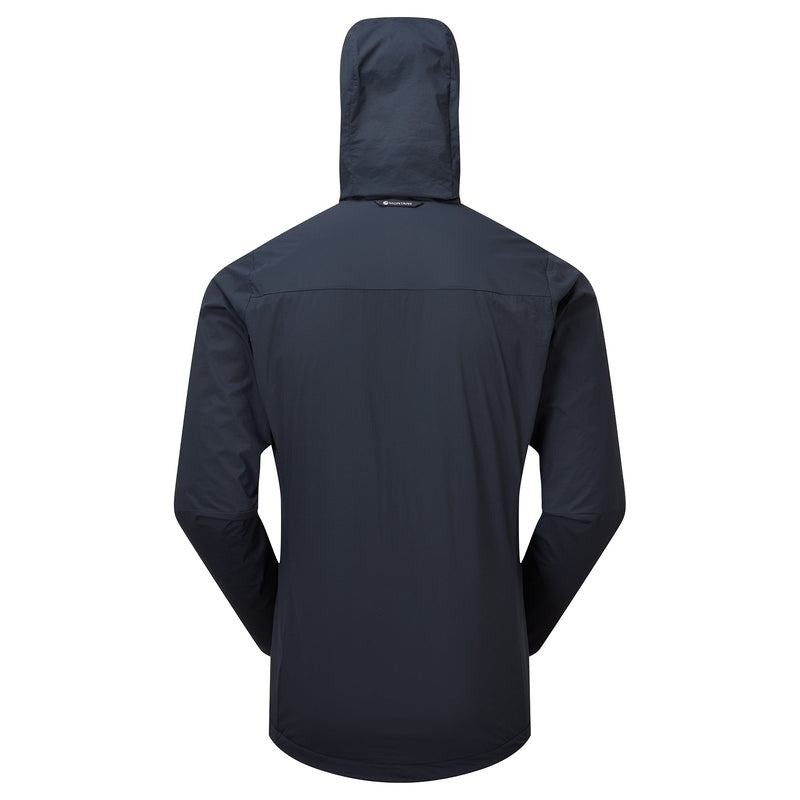 Dark Blue Men's Montane Fireball Nano Hooded Jackets | FLG6267IF