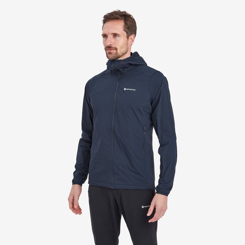 Dark Blue Men's Montane Fireball Nano Hooded Jackets | FLG6267IF