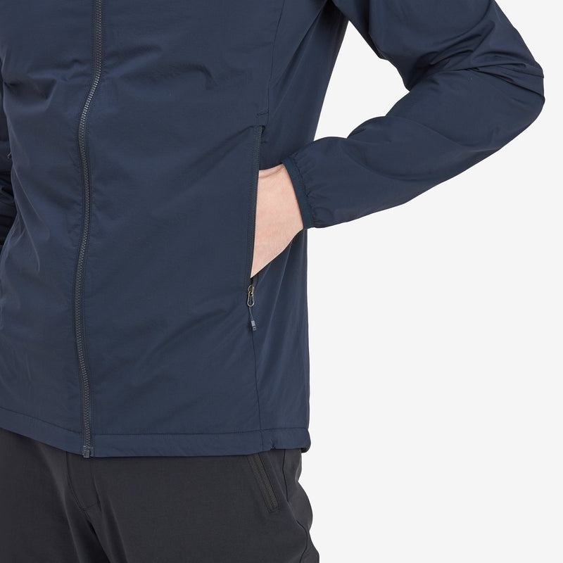 Dark Blue Men's Montane Fireball Nano Hooded Jackets | FLG6267IF