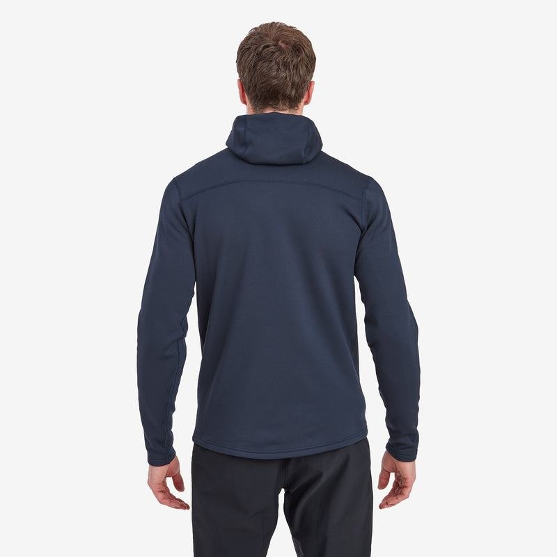 Dark Blue Men's Montane Fury Hooded Fleece Jackets | EZO9447XJ