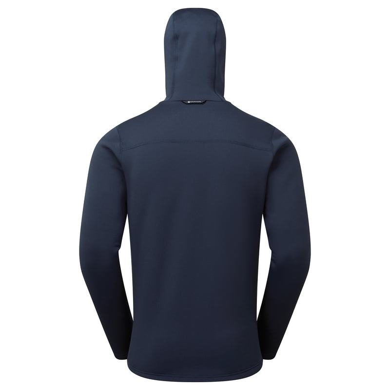 Dark Blue Men's Montane Fury Hooded Fleece Jackets | EZO9447XJ