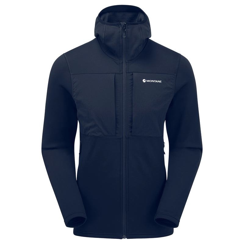 Dark Blue Men\'s Montane Fury XT Hooded Fleece Jackets | BPL9073PF