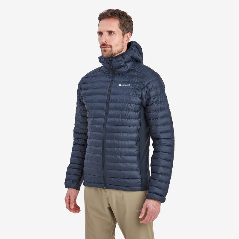 Dark Blue Men's Montane Icarus Lite Hooded Jackets | AQJ108ES