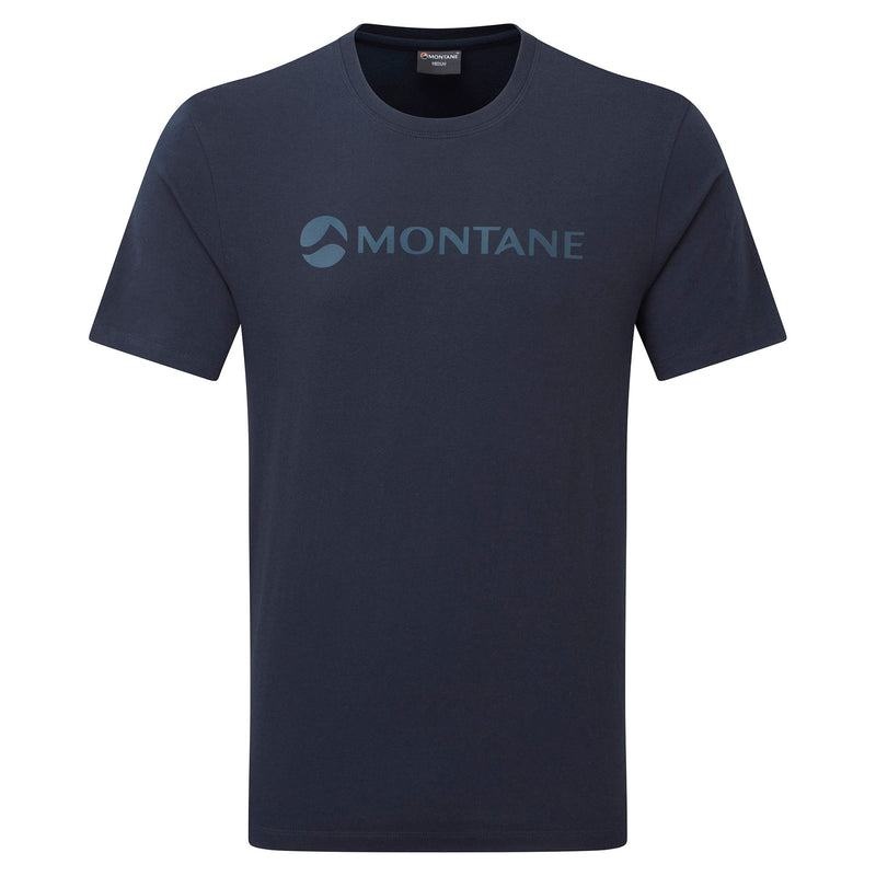 Dark Blue Men\'s Montane Mono Logo T Shirts | XRN5373LG