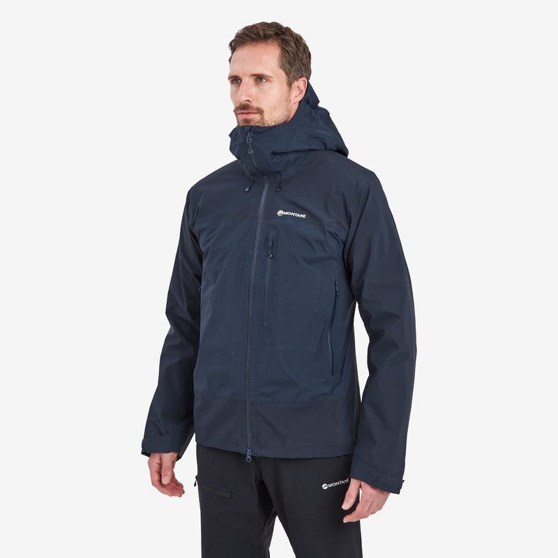 Dark Blue Men's Montane Phase XPD Waterproof Jackets | RKN7578QA