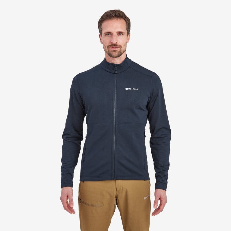 Dark Blue Men's Montane Protium Fleece Jackets | DGL2225QI