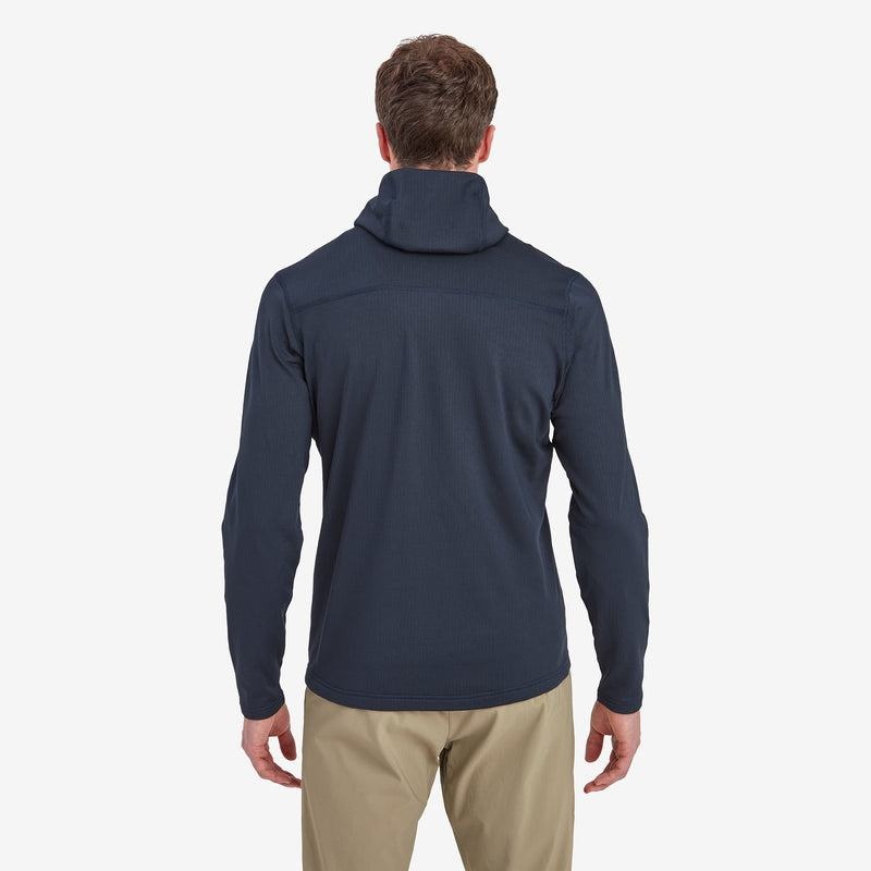 Dark Blue Men's Montane Protium Hooded Fleece Jackets | WPB4748BE