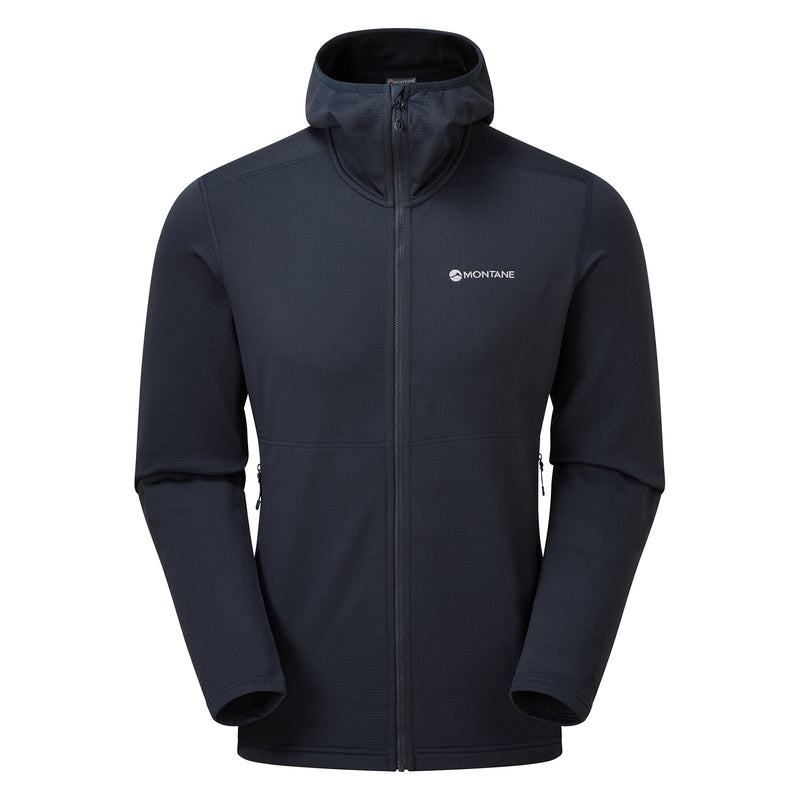 Dark Blue Men\'s Montane Protium Hooded Fleece Jackets | WPB4748BE