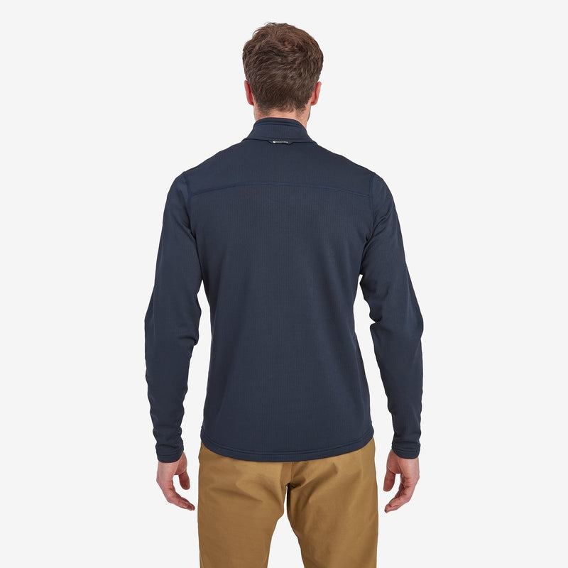 Dark Blue Men's Montane Protium Pull On Fleece | XPW488NG