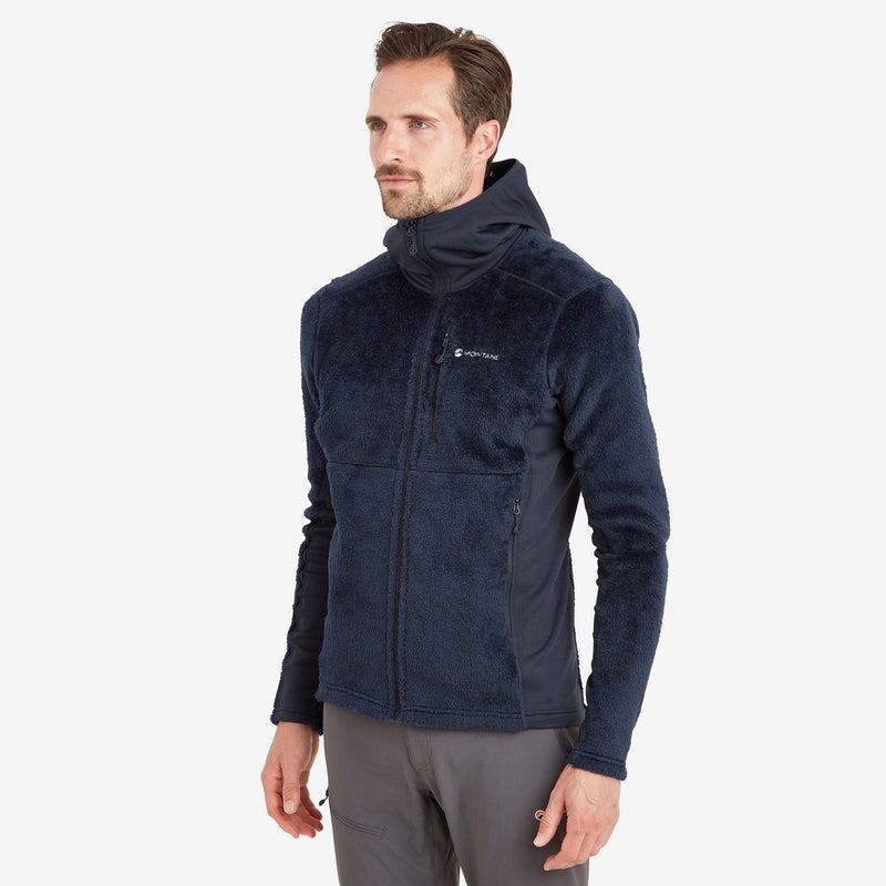 Dark Blue Men's Montane Protium XPD Hooded Fleece Jackets | MSA9862VT