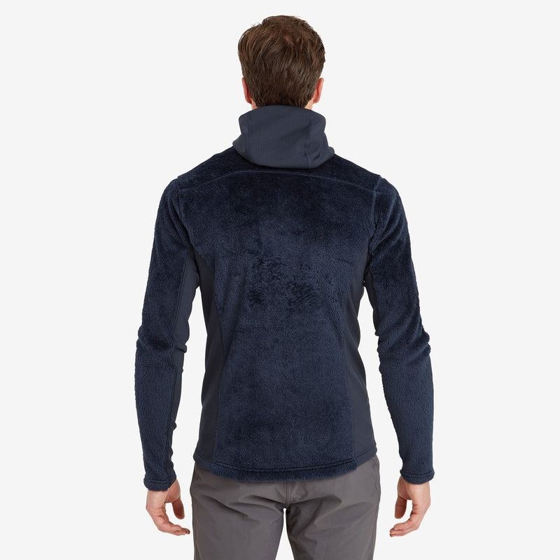 Dark Blue Men's Montane Protium XPD Hooded Fleece Jackets | MSA9862VT