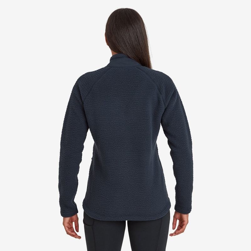 Dark Blue Women's Montane Chonos Smock Pull On Fleece | ECE7977AF