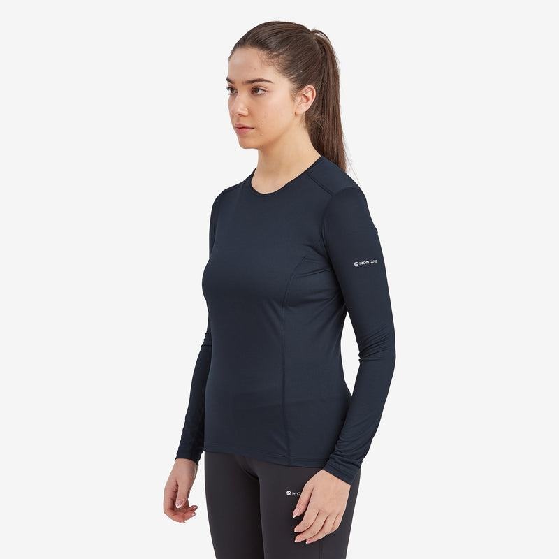 Dark Blue Women's Montane Dart Lite Long Sleeve T Shirts | YUP4924TV