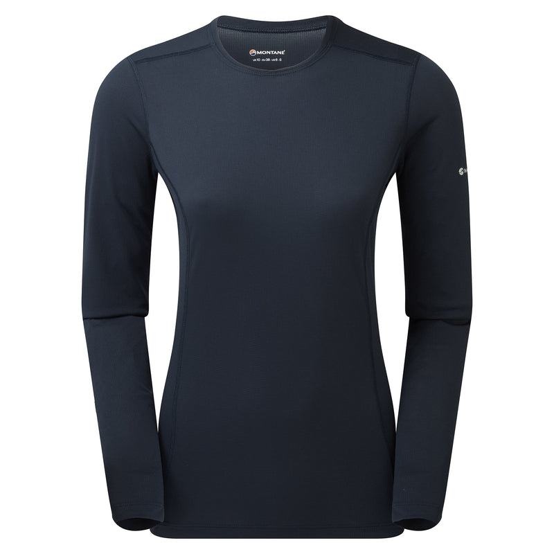 Dark Blue Women\'s Montane Dart Lite Long Sleeve T Shirts | YUP4924TV