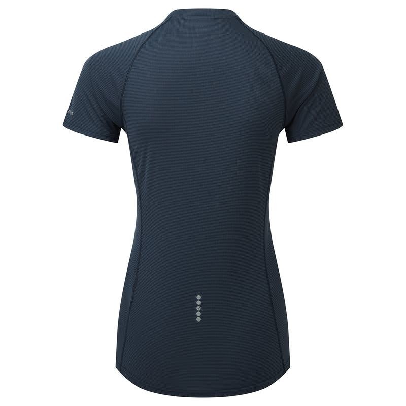 Dark Blue Women's Montane Dart Nano Zip T Shirts | EQJ2216SB