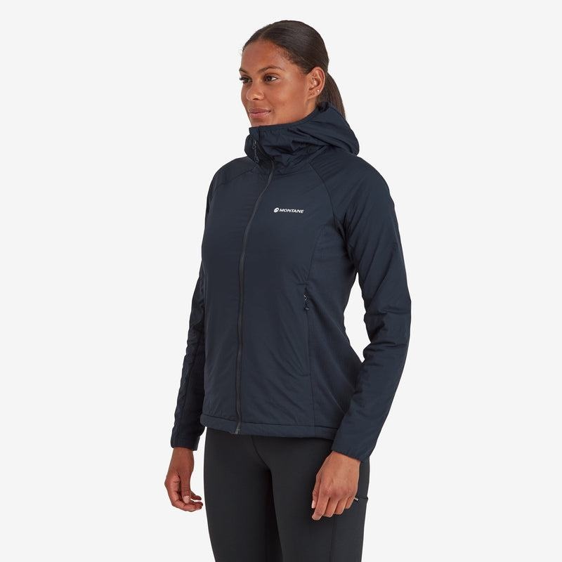 Dark Blue Women's Montane Fireball Lite Hooded Insulated Jackets | ROJ5541PH