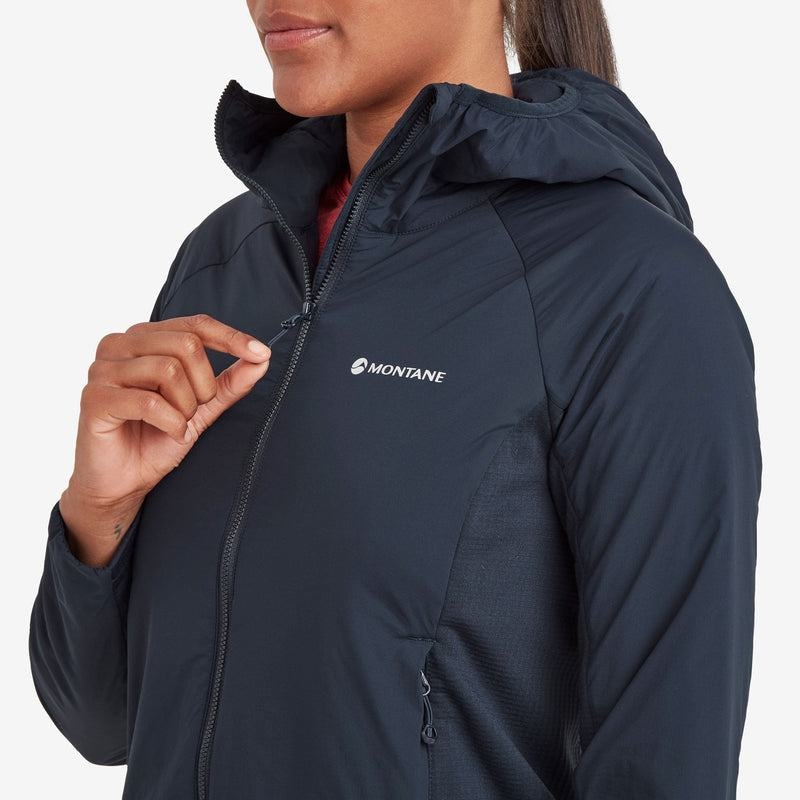 Dark Blue Women's Montane Fireball Lite Hooded Insulated Jackets | ROJ5541PH