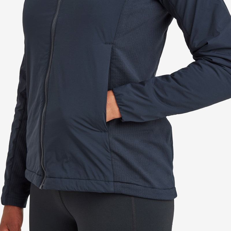 Dark Blue Women's Montane Fireball Lite Hooded Insulated Jackets | ROJ5541PH