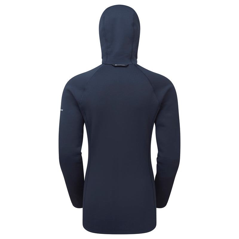 Dark Blue Women's Montane Fury Hooded Fleece Jackets | GZJ5330WS