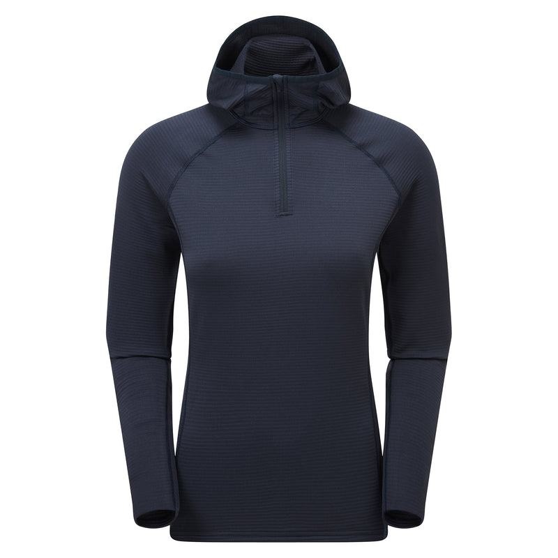 Dark Blue Women\'s Montane Protium Lite Hooded Pull On Fleece | EPZ7851YC