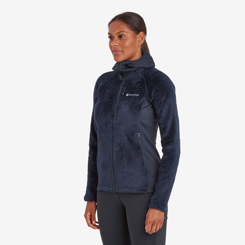 Dark Blue Women's Montane Protium XPD Hooded Fleece Jackets | KLA3122OQ