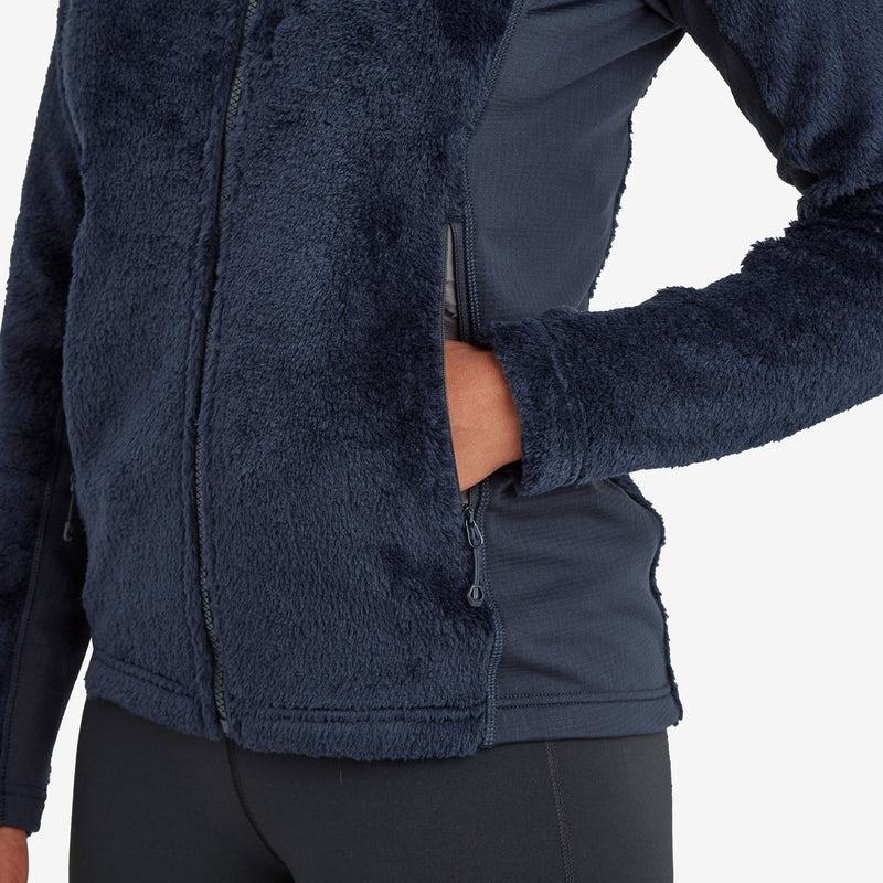 Dark Blue Women's Montane Protium XPD Hooded Fleece Jackets | KLA3122OQ