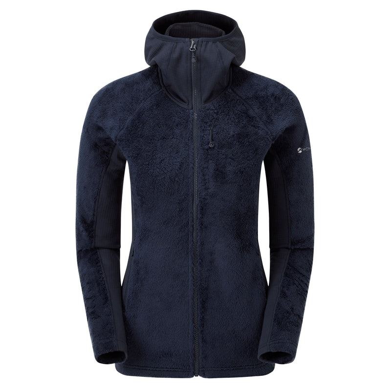 Dark Blue Women\'s Montane Protium XPD Hooded Fleece Jackets | KLA3122OQ