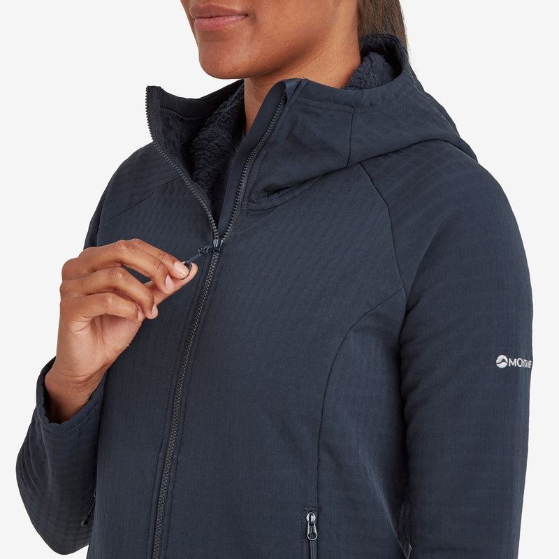 Dark Blue Women's Montane Protium XT Hooded Fleece Jackets | XPN3986BH