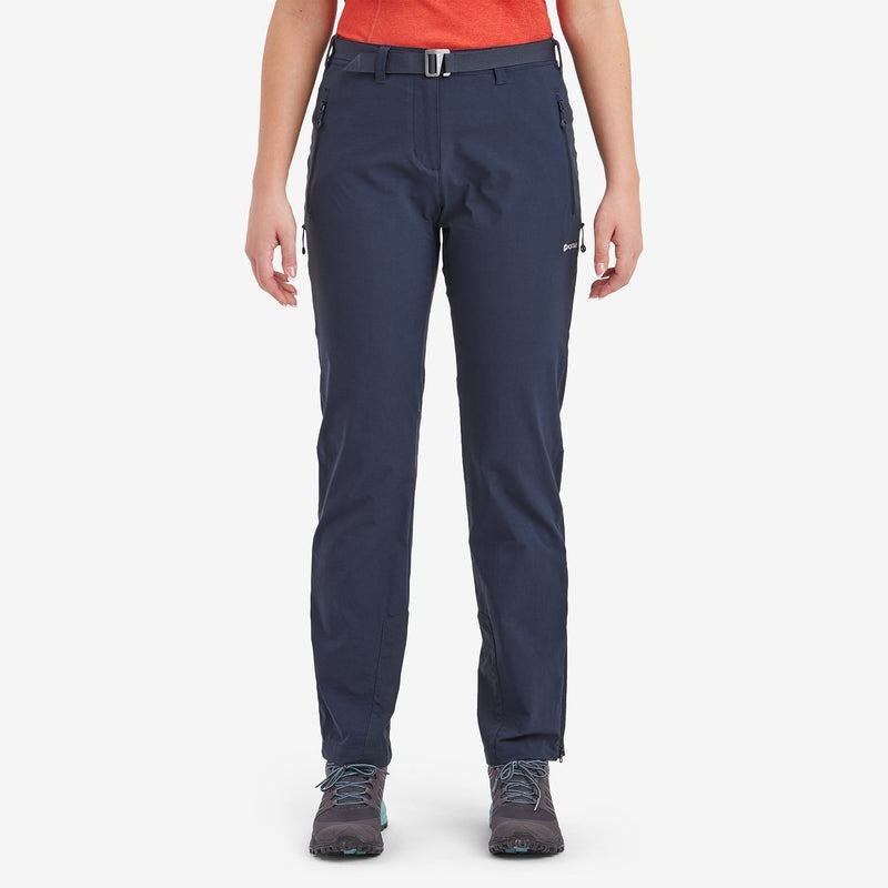 Dark Blue Women's Montane Terra Stretch Trousers | EAE7955RV