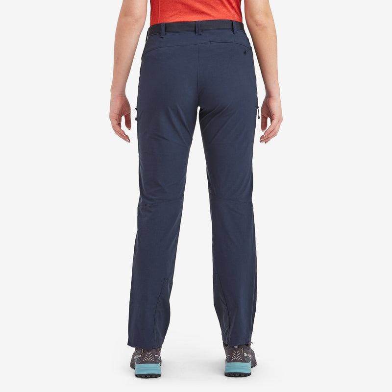 Dark Blue Women's Montane Terra Stretch Trousers | EAE7955RV