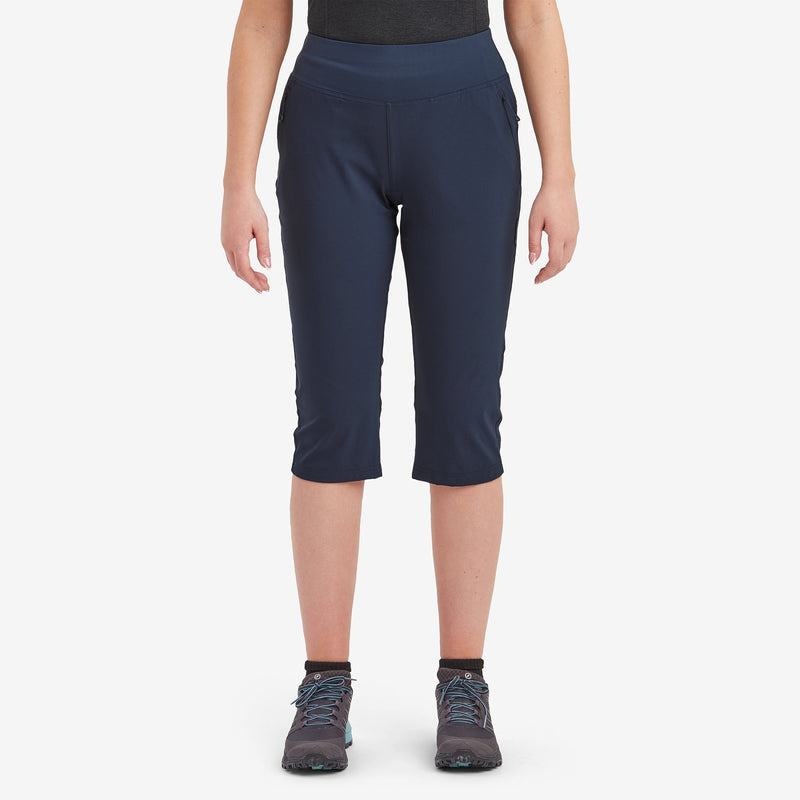 Dark Blue Women's Montane Tucana Lite Stretch Capri 3/4 Leggings | WVM411CO