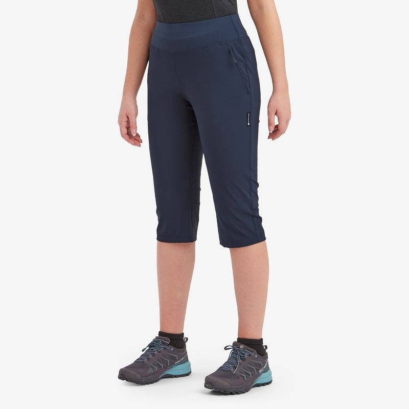 Dark Blue Women's Montane Tucana Lite Stretch Capri 3/4 Leggings | WVM411CO