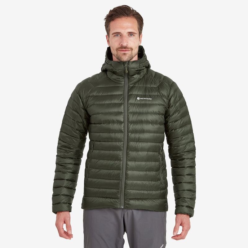 Dark Green Men's Montane Anti-Freeze Hooded Down Jackets | ZEJ1163TR