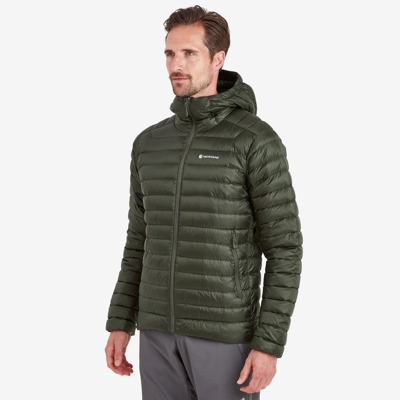 Dark Green Men's Montane Anti-Freeze Hooded Down Jackets | ZEJ1163TR