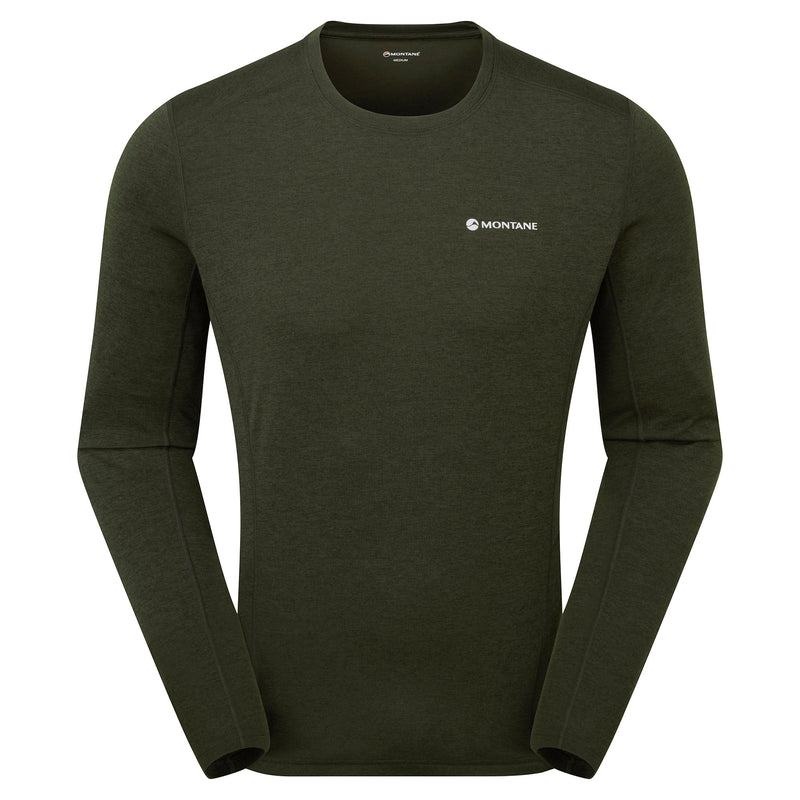 Dark Green Men\'s Montane Dart Long Sleeve T Shirts | VVL7074OJ