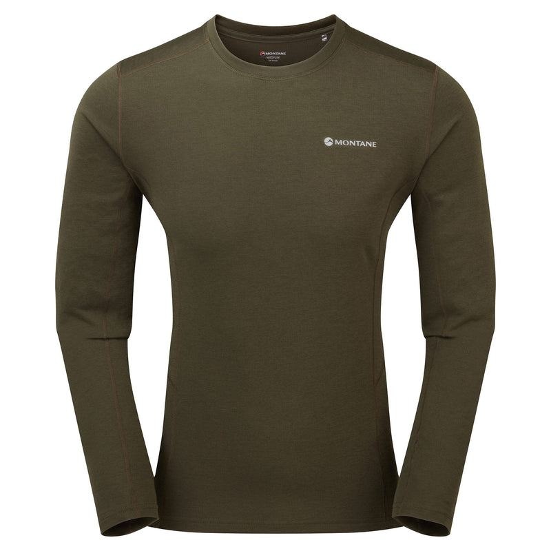 Dark Green Men\'s Montane Dart Long Sleeve T Shirts | CQH3730MQ