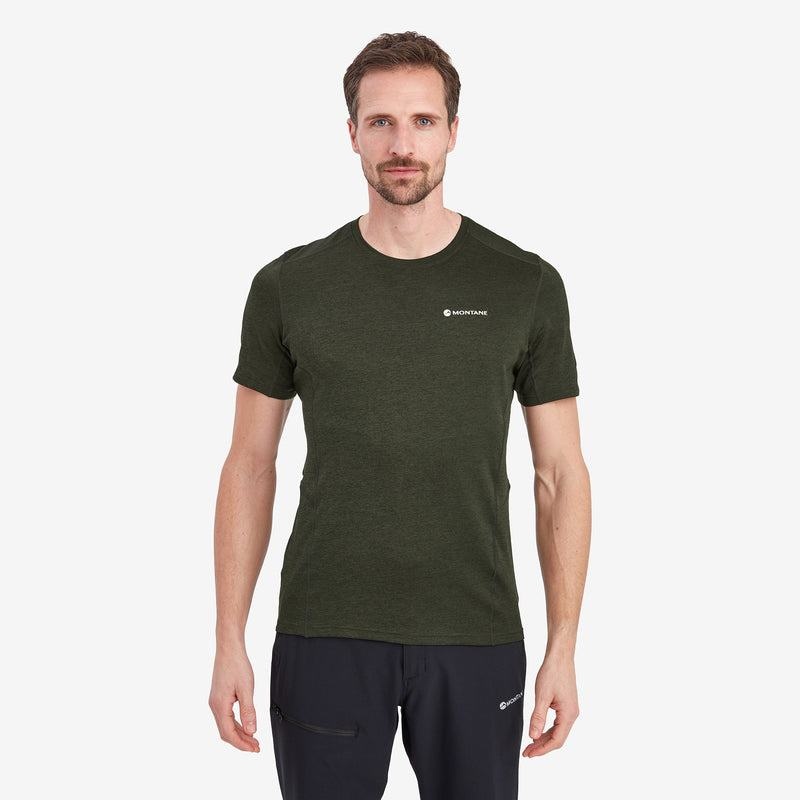 Dark Green Men's Montane Dart T Shirts | OAV4182GH