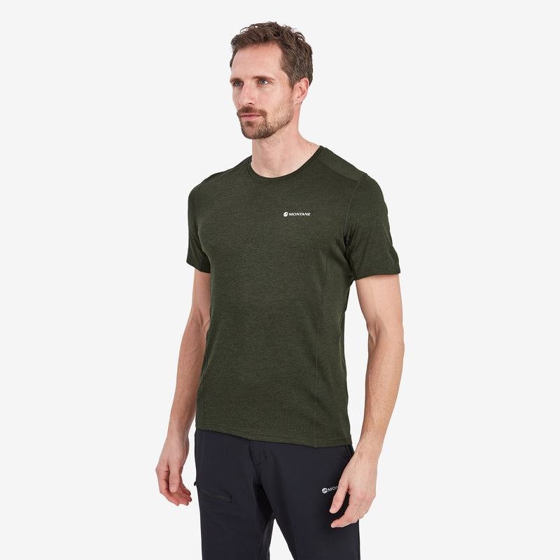 Dark Green Men's Montane Dart T Shirts | OAV4182GH