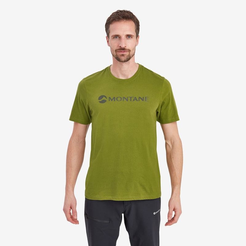 Dark Green Men's Montane Mono Logo T Shirts | PAJ1614LB