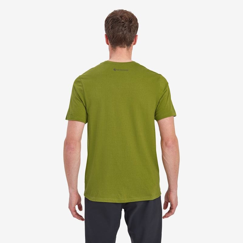 Dark Green Men's Montane Mono Logo T Shirts | PAJ1614LB