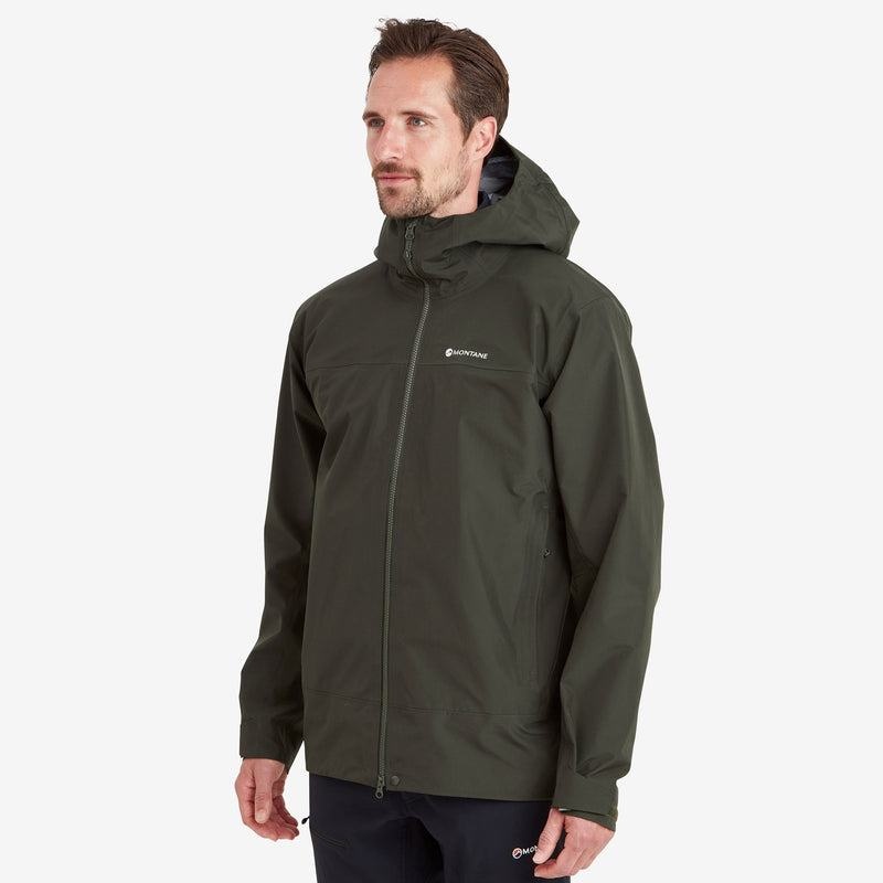 Dark Green Men's Montane Phase Waterproof Jackets | TJK3886ZR