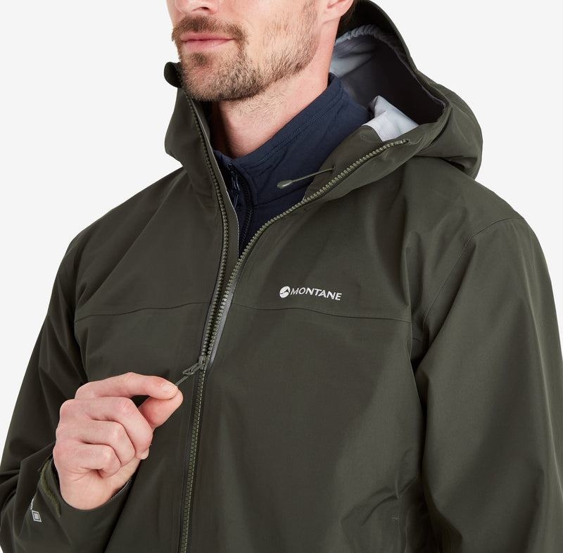 Dark Green Men's Montane Phase Waterproof Jackets | TJK3886ZR