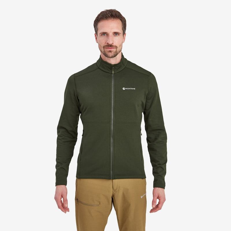 Dark Green Men's Montane Protium Fleece Jackets | NDX1672YH