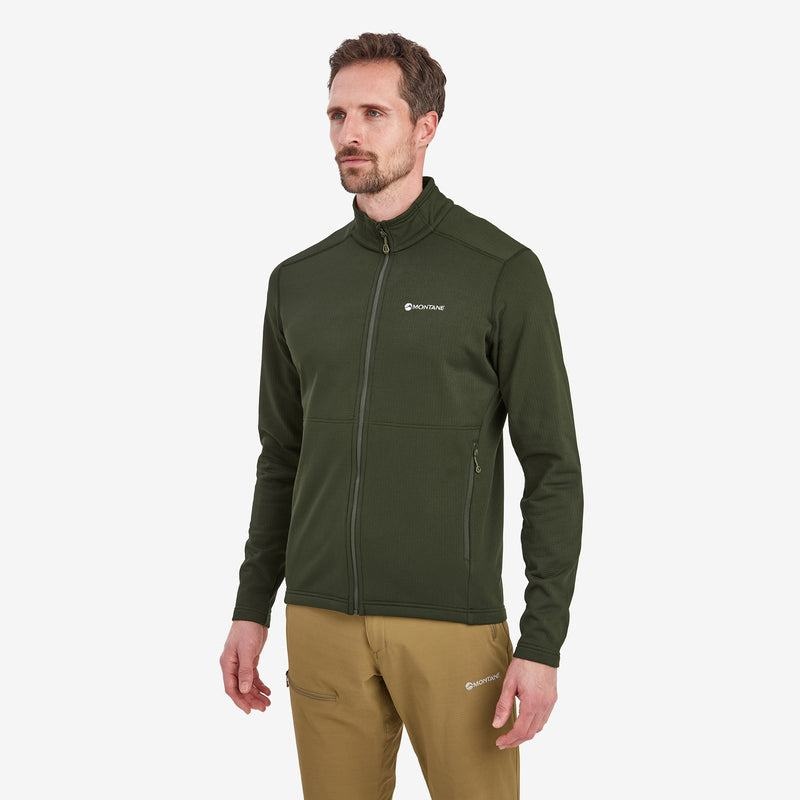 Dark Green Men's Montane Protium Fleece Jackets | NDX1672YH