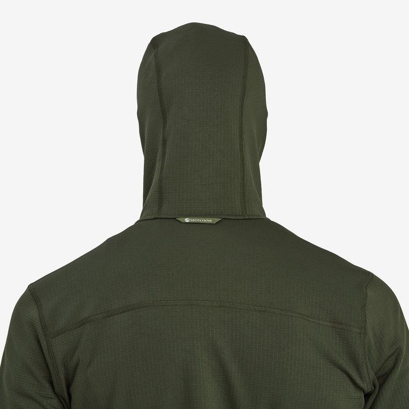 Dark Green Men's Montane Protium Hooded Fleece Jackets | PZC3173JG