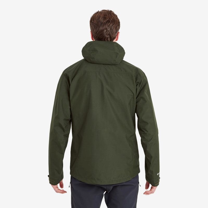 Dark Green Men's Montane Spirit Waterproof Jackets | NBJ3542EL