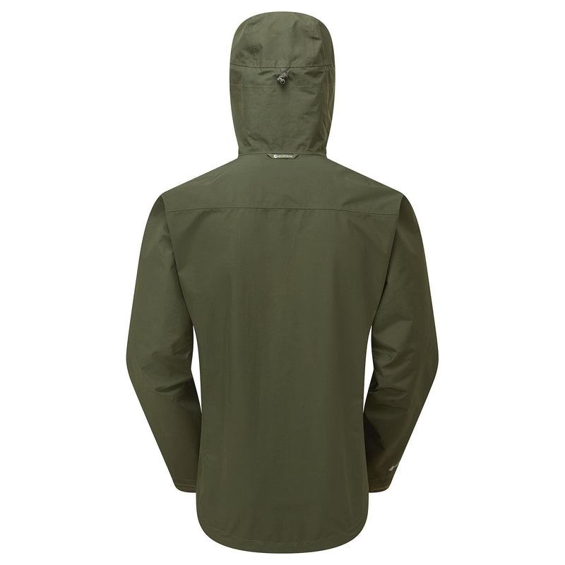 Dark Green Men's Montane Spirit Waterproof Jackets | NBJ3542EL