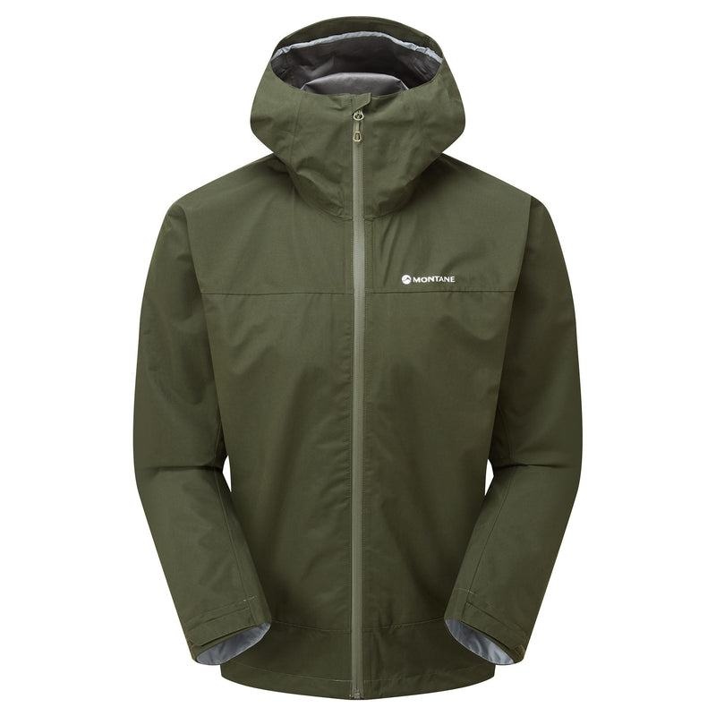 Dark Green Men\'s Montane Spirit Waterproof Jackets | NBJ3542EL